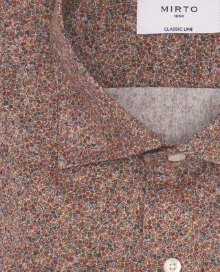 Camisa casual estampado floral tonos marrones by M | 08178_0050_5