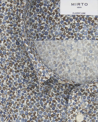Camisa casual estampado floral verde y azul by MIR | 08180_0050_5