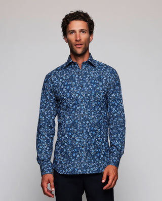 Camisa casual estampado floral azul by MIRTO | 08192_0050_2
