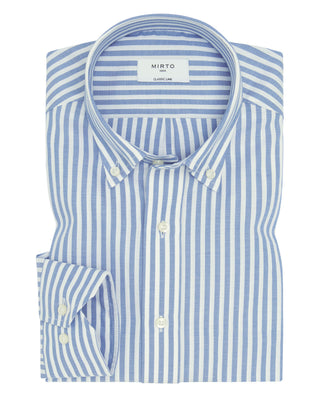 Camisa casual rayas azules y blancas estructu by M | 08201_0051_1