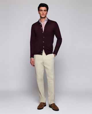 Camisa vestir rayas blancas y rojas de algodó by M | 08216_0051_4