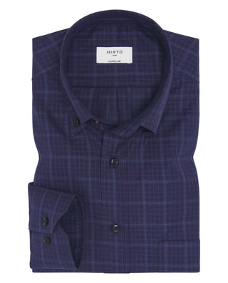 Camisa casual cuadros azules estructura en di by M | 08225_0054_1