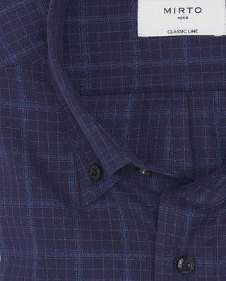 Camisa casual cuadros azules estructura en di by M | 08225_0054_5