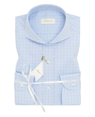 Camisa vertir manga larga cuadros azul by MIRTO | 08409_0050_1