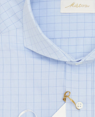 Camisa vertir manga larga cuadros azul by MIRTO | 08409_0050_2