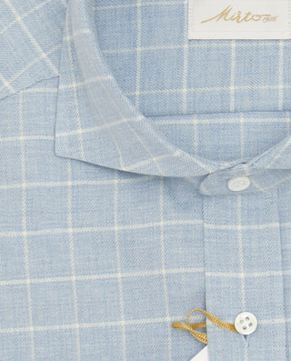 Camisa casual manga larga cuadros azul by MIRTO | 08422_0050_2