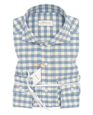 Camisa casual de franela cuadros azul by MIRTO | 08424_0051_1