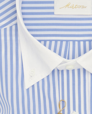 CAMISA CASUAL MANGA LARGA RAYAS CUELLO BLANCO by M | 08445_0050_2