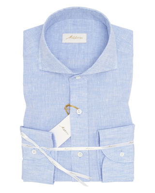 CAMISA CASUAL LISO MANGA LARGA 100% LINO by MIRTO | 08448_0051_1
