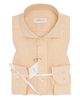 CAMISA CASUAL LISO MANGA LARGA 100% LINO by MIRTO | 08448_0054_1