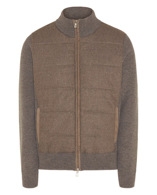 Chaqueta cremallera camel acolchado franela by MIR | 08598_0050_1