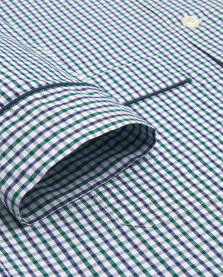 Pijama largo cuadros verdes y azules by MIRTO