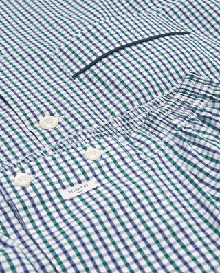 Pijama largo cuadros verdes y azules by MIRTO