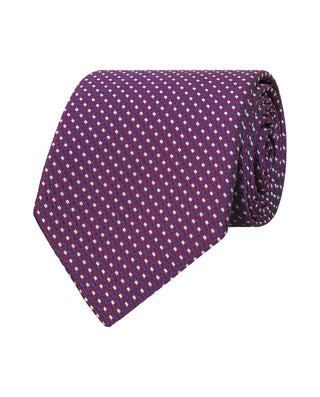 Corbata jacquard de seda natural marino by MIRTO