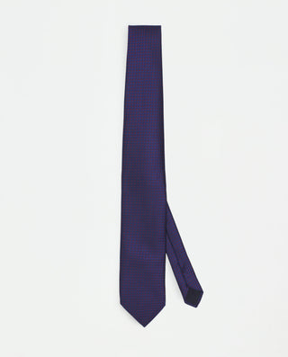 Corbata jacquard de seda natural marino by MIRTO