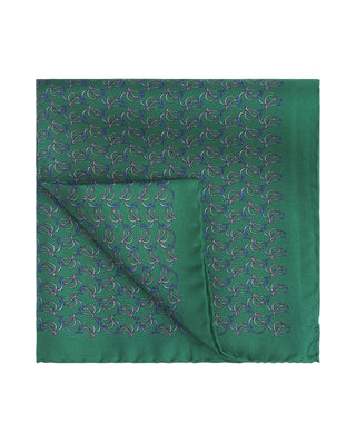 Pañuelo de bolsillo estampado de seda by MIRTO