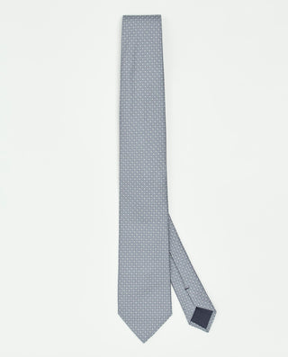 Corbata jacquard micro dibujo de seda gris by MIRT