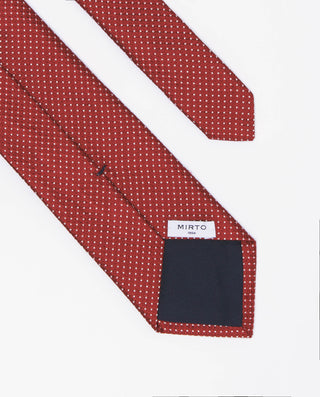 CORBATA JACQUARD MICRODIBUJO SEDA NATURAL by MIRTO | 81396_0002_2