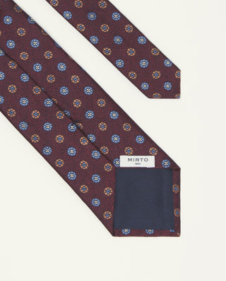 Corbata jacquard microdibujo seda natural by MIRTO | 81414_0001_2