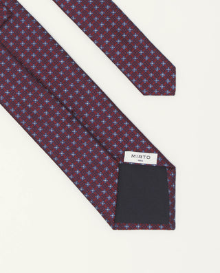 Corbata jacquard microdibujo seda natural by MIRTO | 81421_0001_2