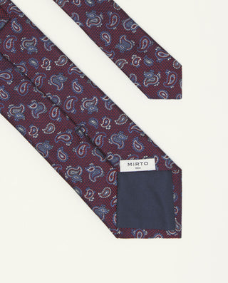 Corbata jacquard microdibujo seda natural by MIRTO | 81421_0003_2