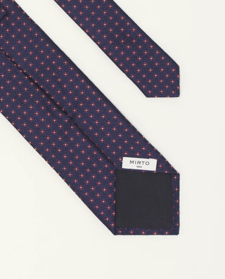 Corbata jacquard microdibujo seda natural by MIRTO | 81422_0001_2
