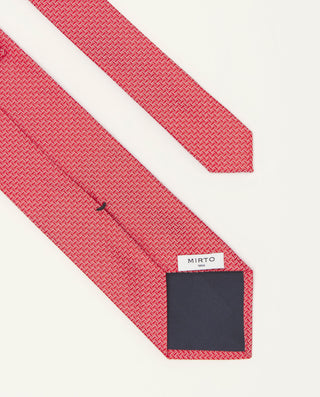Corbata jacquard lisa de seda natural by MIRTO | 81525_0002_2