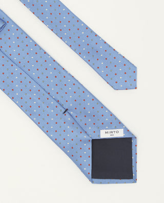 Corbata jacquard microdibujo seda natural by MIRTO | 81539_0001_2
