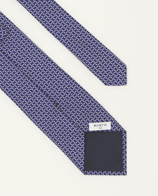 Corbata jacquard microdibujo seda natural by MIRTO | 81560_0001_2