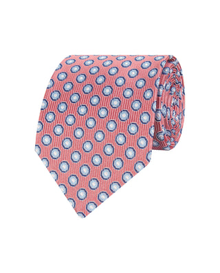 Corbata jacquard microdibujo seda natural