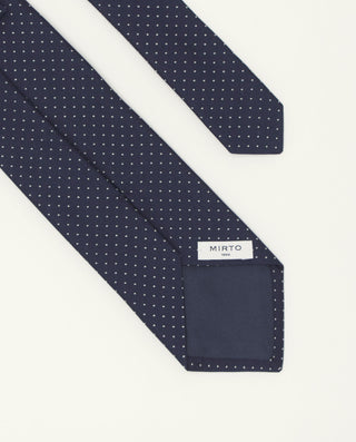 Corbata jacquard microdibujo seda natural by MIRTO | 81583_0001_2