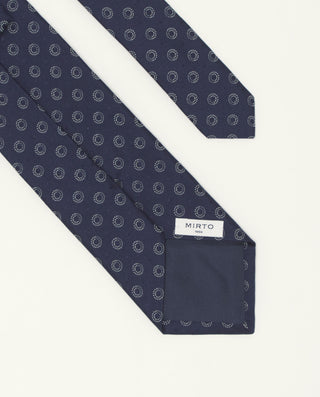Corbata jacquard microdibujo seda natural by MIRTO | 81583_0002_2