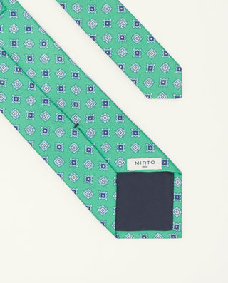 Corbata twill estampado seda natural by MIRTO | 81591_0003_2