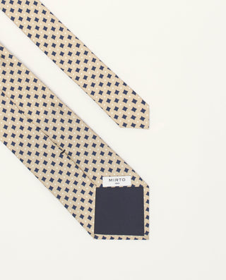 Corbata twill estampado seda natural by MIRTO | 81607_0001_2