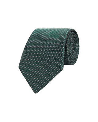 Corbata jacquard microdibujo seda natural