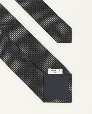 Corbata jacquard microdibujo seda natural by MIRTO | 81637_0001_2