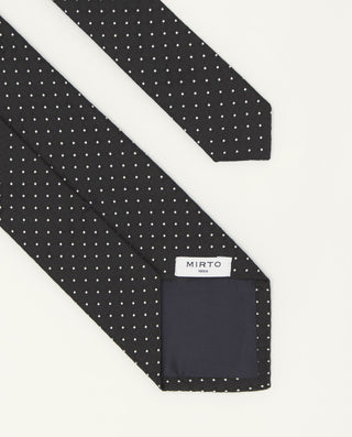 Corbata jacquard microdibujo seda natural by MIRTO | 81637_0004_2
