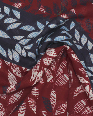 Foulard estampado de algodón