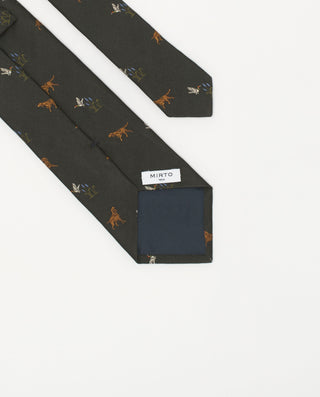 Corbata jacquard microdibujo seda natural by MIRTO | 81744_0004_2