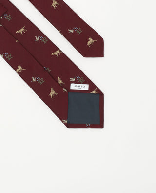 Corbata jacquard microdibujo seda natural by MIRTO | 81747_0004_2