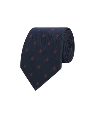 Corbata jacquard microdibujo seda natural by MIRTO | 81752_0001_1