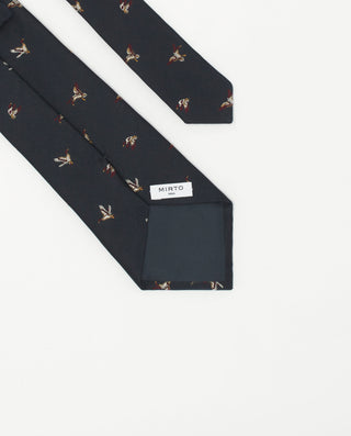 Corbata jacquard microdibujo seda natural by MIRTO | 81752_0002_2