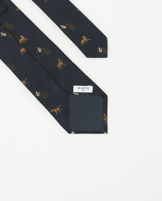 Corbata jacquard microdibujo seda natural by MIRTO | 81752_0004_2