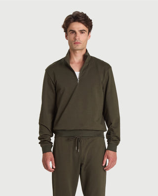 Organic Cotton Perkins Collar Sweatshirt