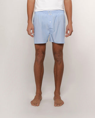 Boxer azul de fil a fil
