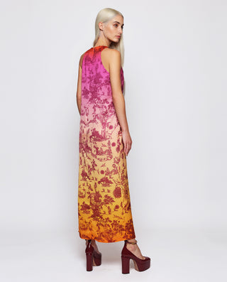 Vestido estampado degradé toile de jouy by MIRTO