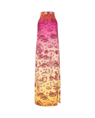 Vestido estampado degradé toile de jouy by MIRTO