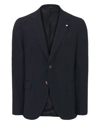 Chaqueta lana stretch azul marino by MIRTO
