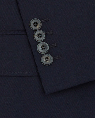 Chaqueta lana stretch azul marino by MIRTO