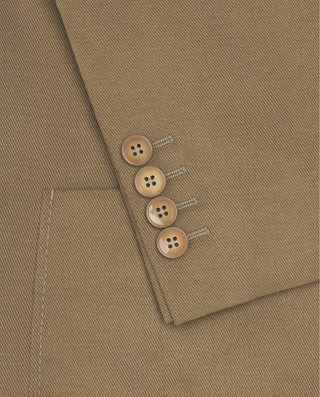 Blazer regular algodon beige Big&Tall by MIRTO